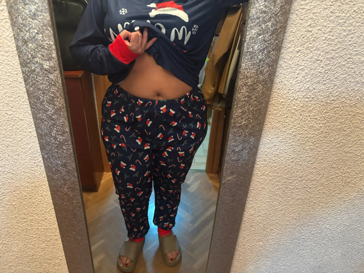 Christmas Pajamas Family Matching 2 Piece Set Xmas Letter Print