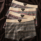Men Organic Cotton Boxer Briefs Retro