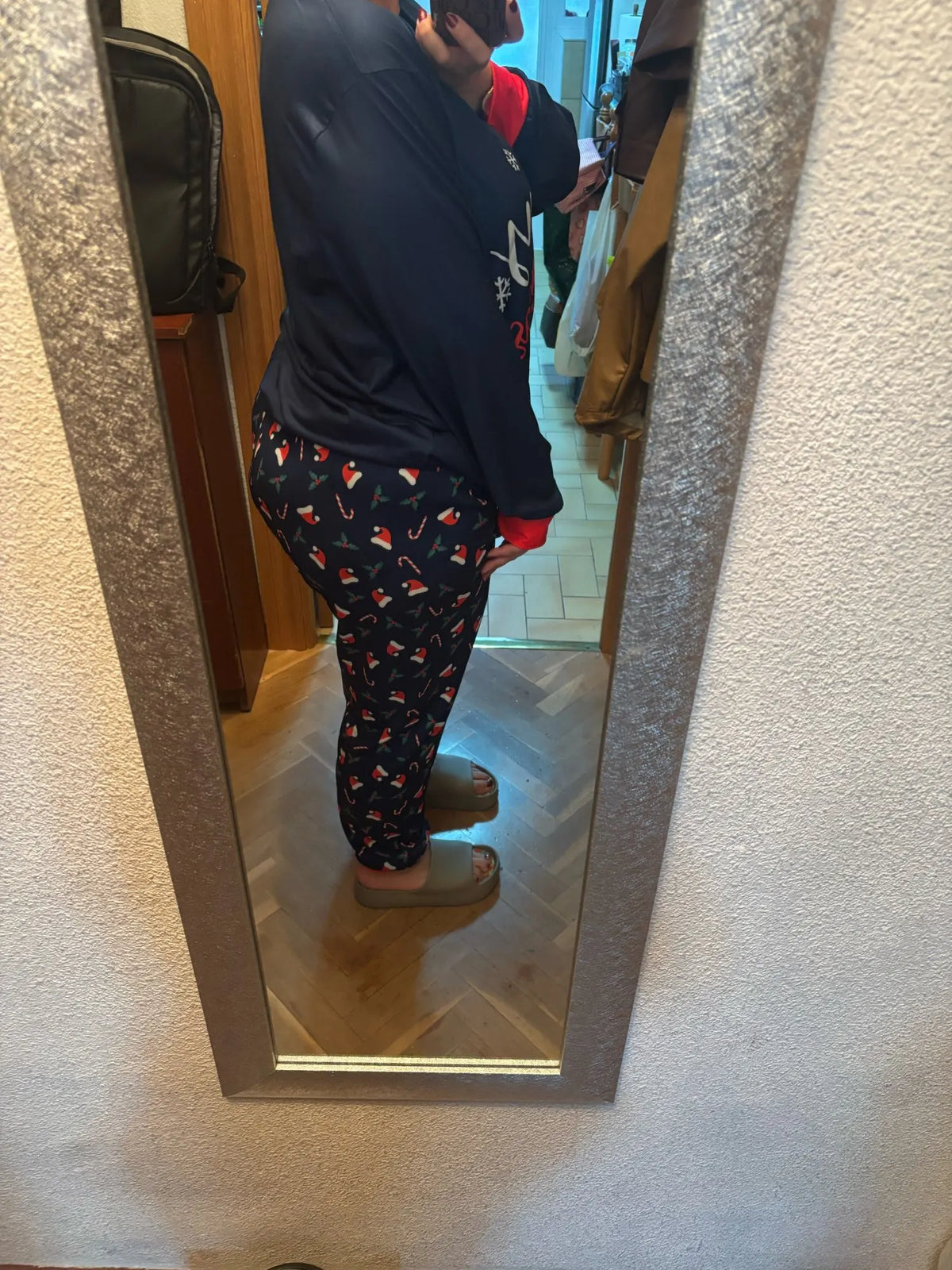 Christmas Pajamas Family Matching 2 Piece Set Xmas Letter Print