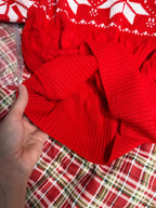 Christmas Jumper Women Knitted Snowflake Pattern Long Sleeve Top