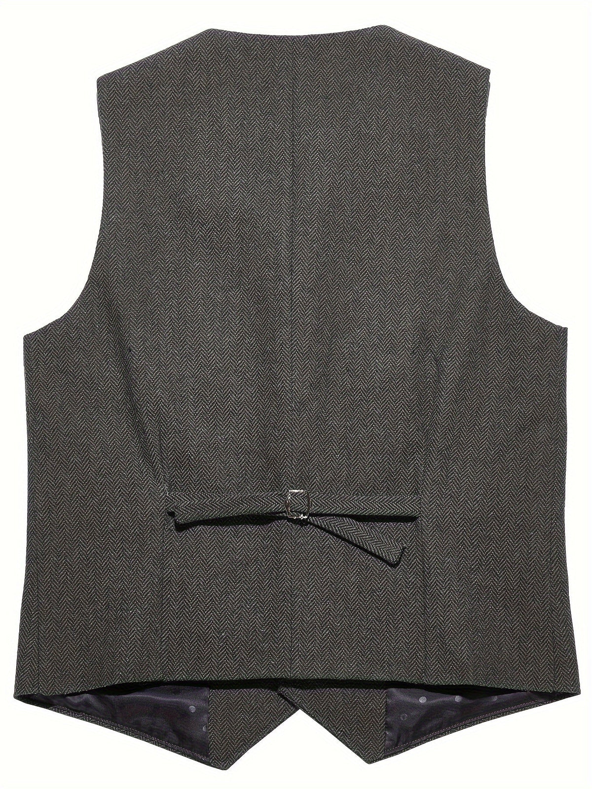 Hazel | Men's Waistcoat | Herringbone, Tailored Fit | Wool Blend