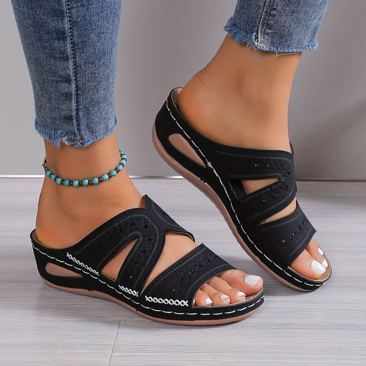 Tamsin | Women's Orthopedic Sandals | Slip-Resistant, Cushioned | Buckle