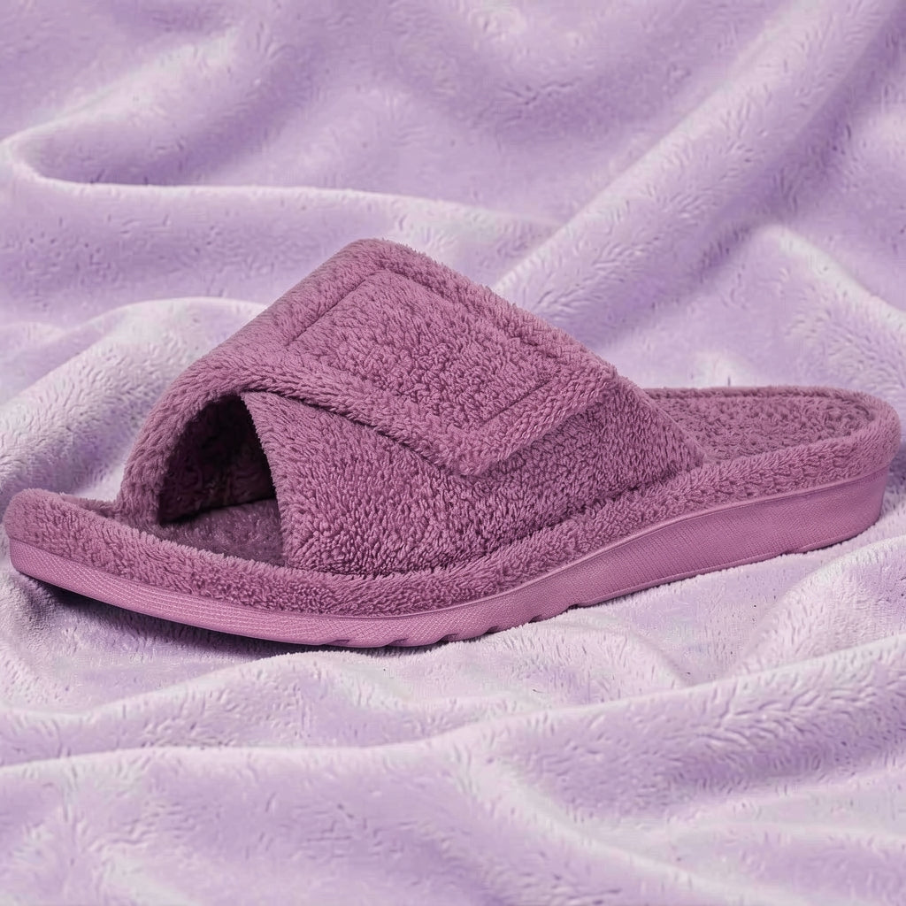 Orthopedic Slippers Women Terry Lined Lightweight Breathable Soft Sole