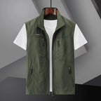 Xanthe | Men's Utility Vest | Multi-Pocket, Breathable | Summer Travel