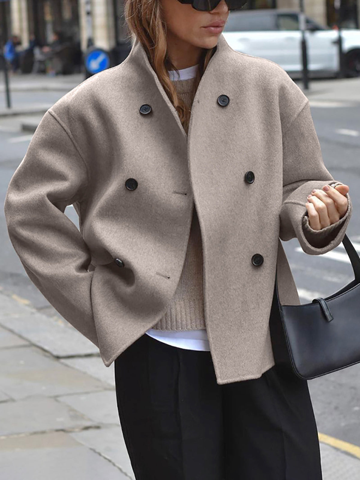 Romilly | Women's Button Coat | Relaxed Fit, Plush Fabric