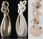 Vada | Abstract Sculpture | Eternal Embrace Figurine | Unique Gift