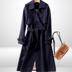 Women Trench Coat Insulated Mid Length