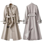 Women Trench Coat Insulated Mid Length