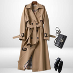 Women Trench Coat Insulated Mid Length