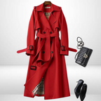 Women Trench Coat Insulated Mid Length