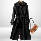 Women Trench Coat Insulated Mid Length