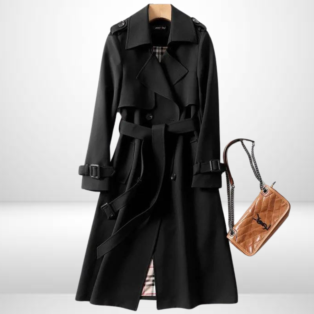 Women Trench Coat Insulated Mid Length