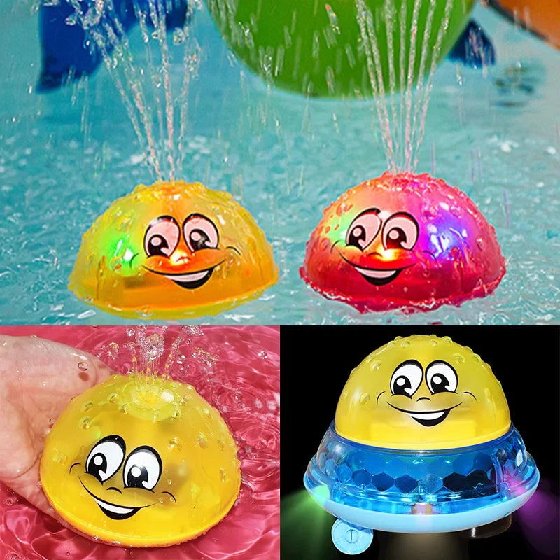 Calla | Bath Toy LED Water Spray Ball | Light-Up, Color Changing | Toddler Bath