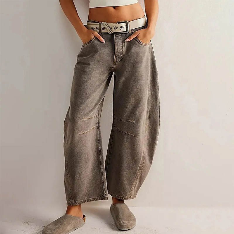 Ondine | Women's Baggy Jeans | High Waist, Relaxed Fit | Casual Denim