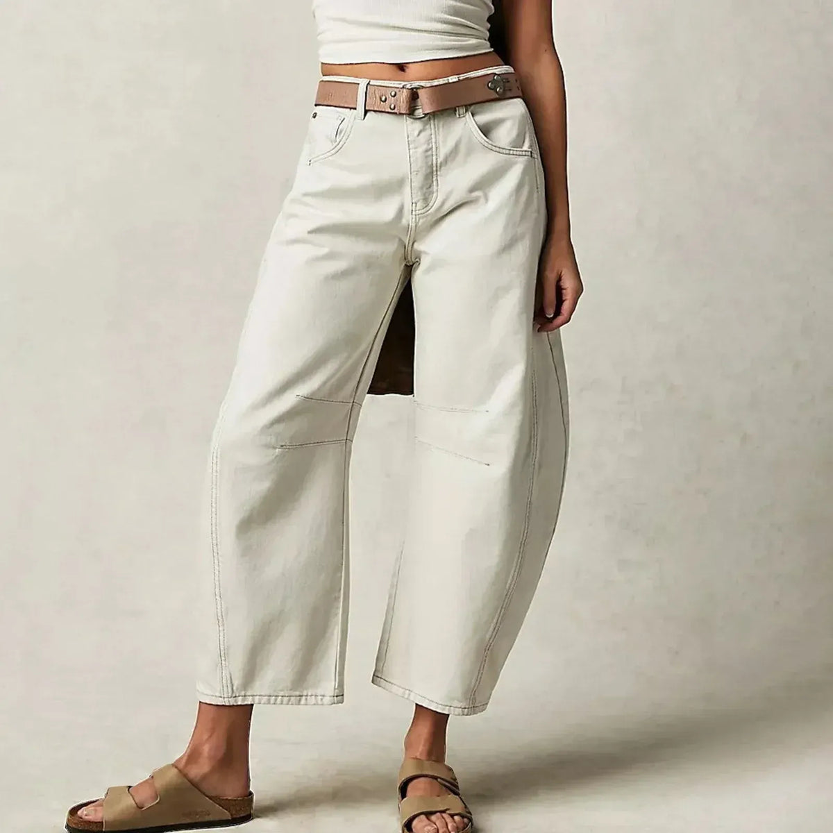 Ondine | Women's Baggy Jeans | High Waist, Relaxed Fit | Casual Denim