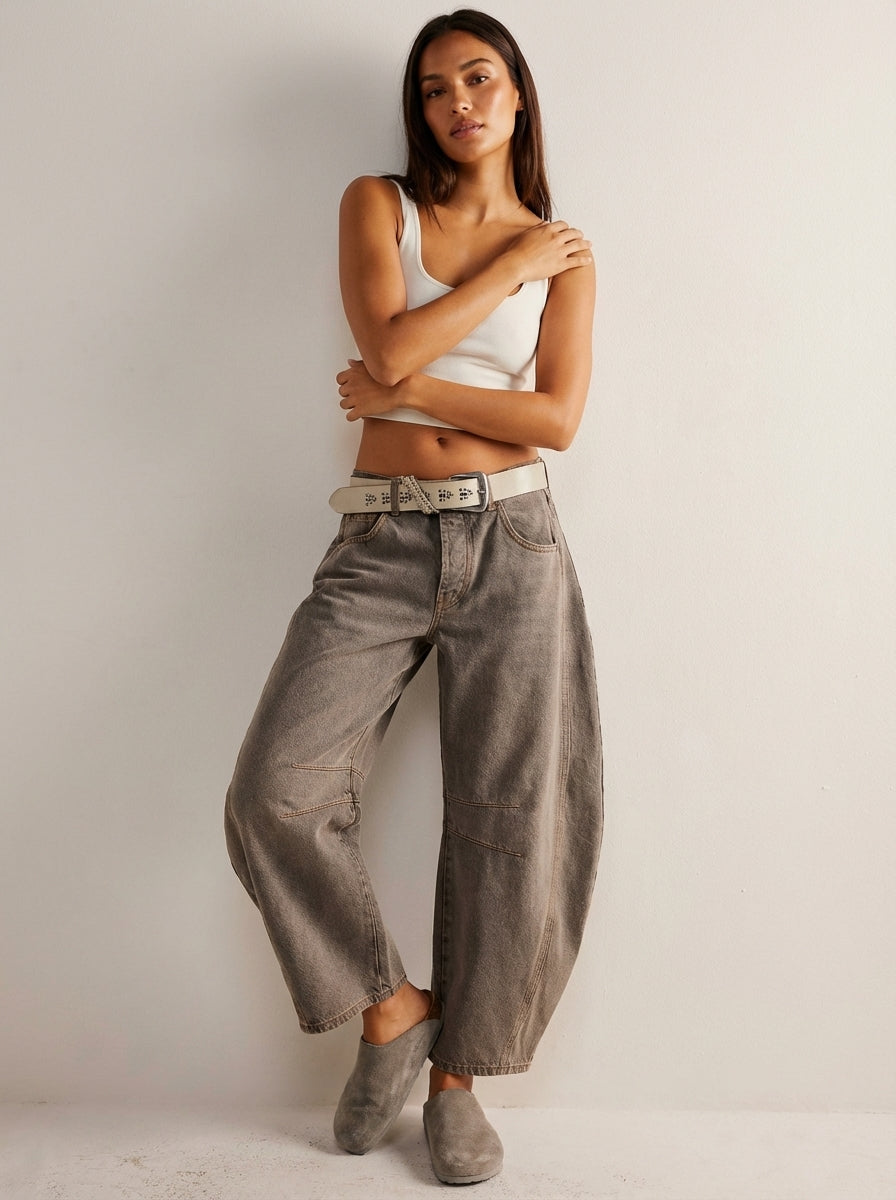 Ondine | Women's Baggy Jeans | High Waist, Relaxed Fit | Casual Denim