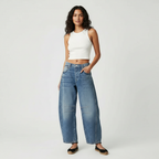 Ondine | Women's Baggy Jeans | High Waist, Relaxed Fit | Casual Denim