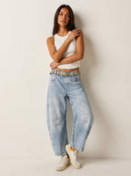 Ondine | Women's Baggy Jeans | High Waist, Relaxed Fit | Casual Denim