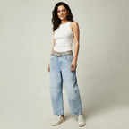 Ondine | Women's Baggy Jeans | High Waist, Relaxed Fit | Casual Denim