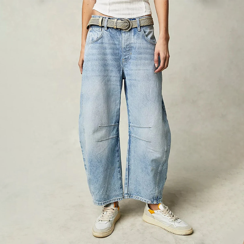 Ondine | Women's Baggy Jeans | High Waist, Relaxed Fit | Casual Denim