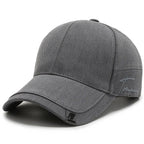 Men Twill Baseball Cap Embroidered Adjustable