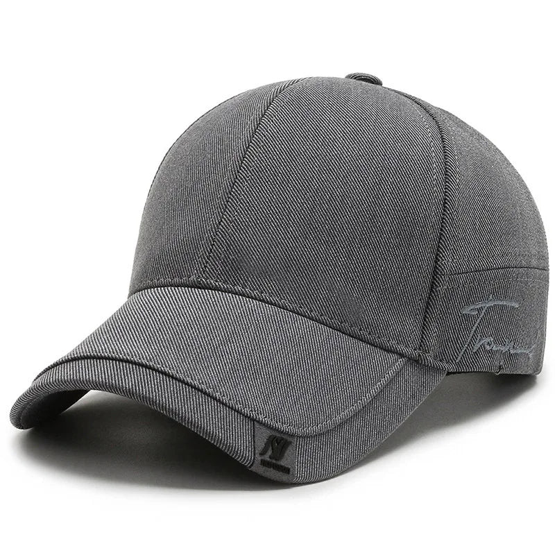 Men Twill Baseball Cap Embroidered Adjustable