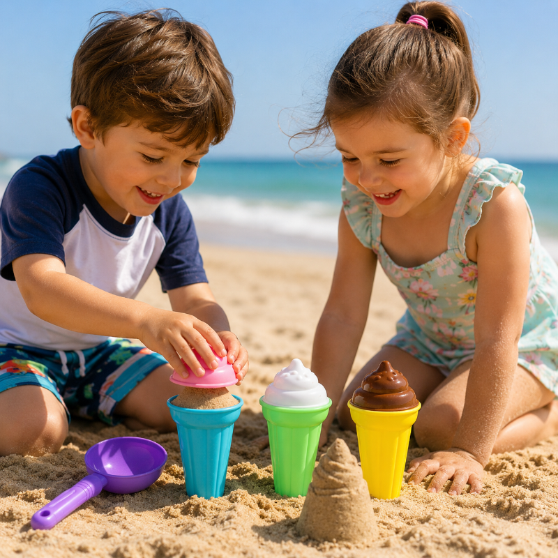 Talia | Sand Play Set | Beach Ice Cream Toy | Creative Outdoor Kids Toy