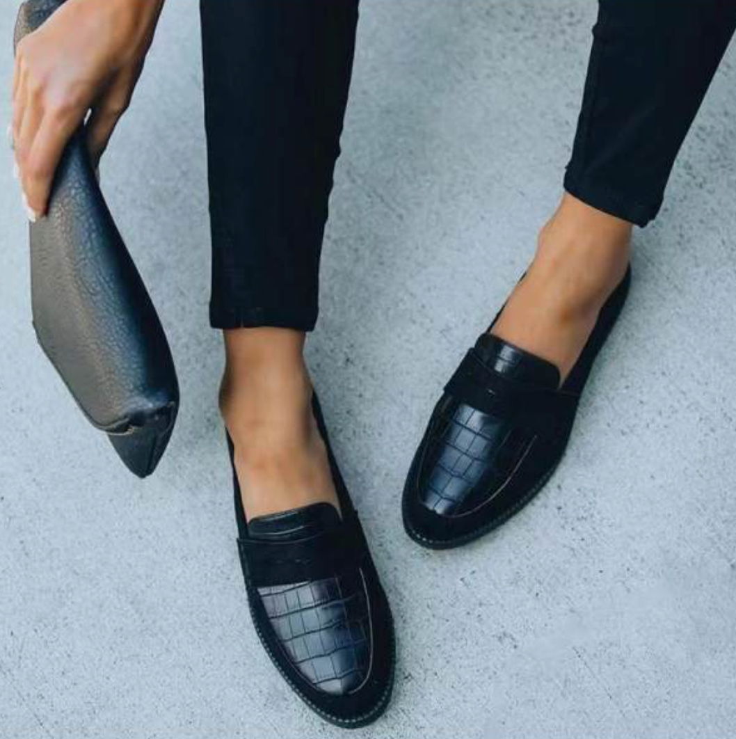 Willa | Women's Loafers | Black, Flat, Slip-On | Casual & Versatile