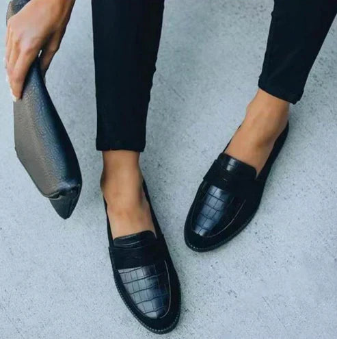 Arch Support Loafers Orthopedic Slip On Comfort Cushioned Black