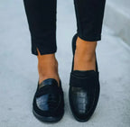 Arch Support Loafers Orthopedic Slip On Comfort Cushioned Black