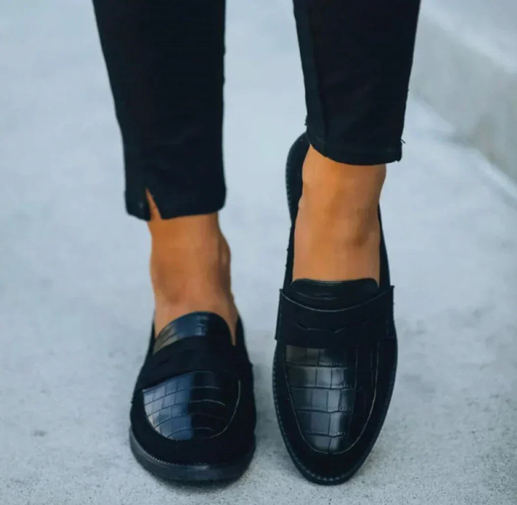 Arch Support Loafers Orthopedic Slip On Comfort Cushioned Black