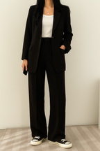 Women Oversized Blazer Wide Leg Trousers 2 Piece Set | Juno