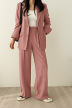Women Oversized Blazer Wide Leg Trousers 2 Piece Set | Juno
