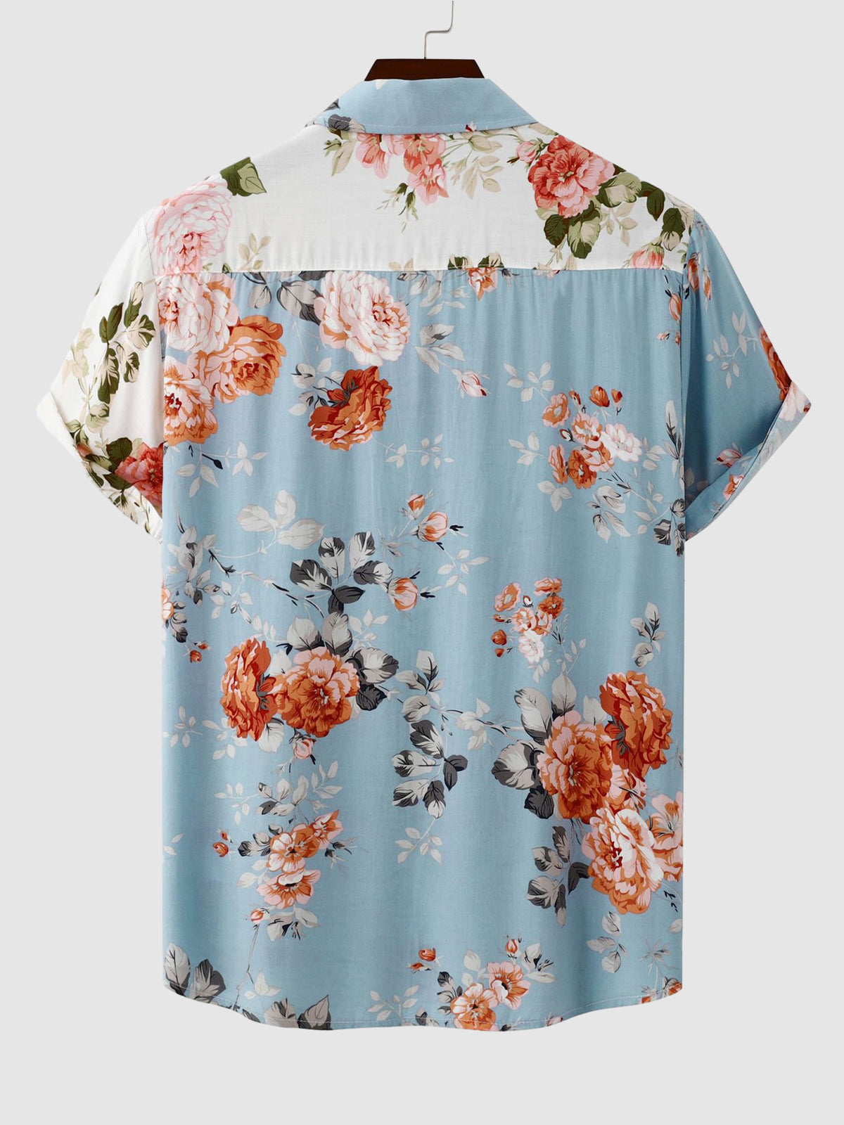 Sage | Men's Floral Shirt | Short Sleeve, Button-Up | Casual & Semi-Formal