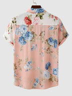 Sage | Men's Floral Shirt | Short Sleeve, Button-Up | Casual & Semi-Formal