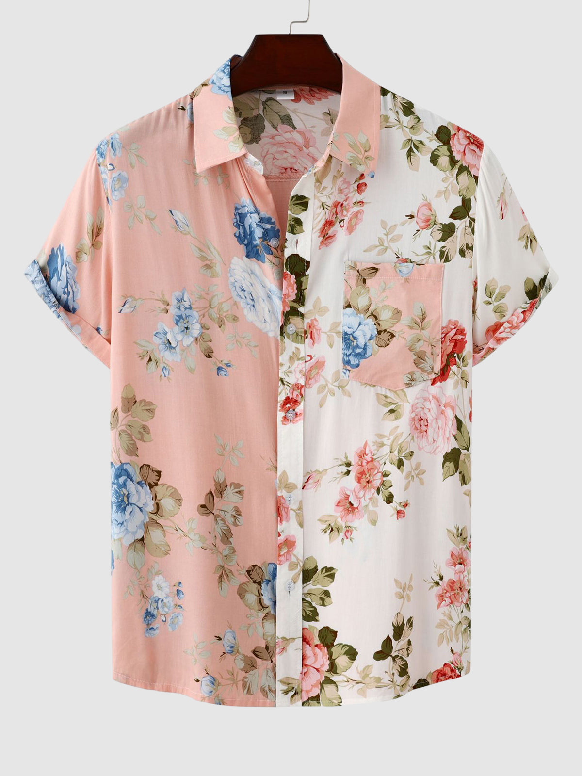 Sage | Men's Floral Shirt | Short Sleeve, Button-Up | Casual & Semi-Formal
