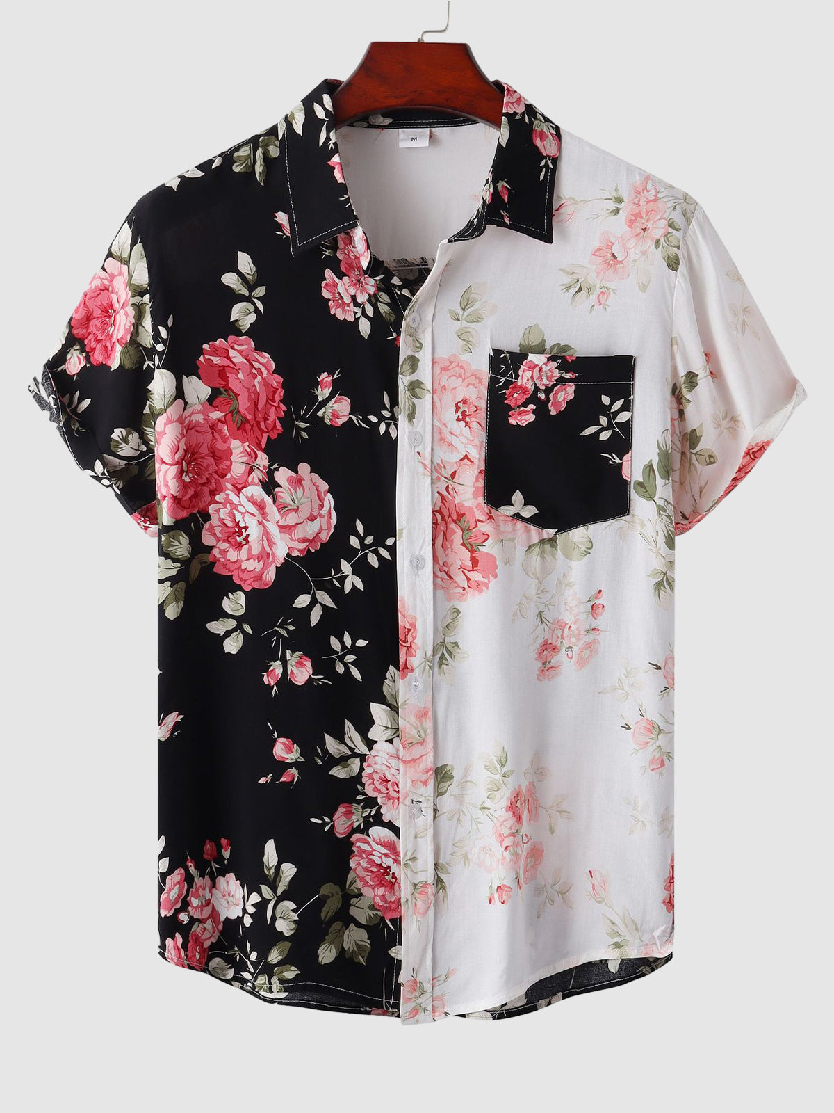 Sage | Men's Floral Shirt | Short Sleeve, Button-Up | Casual & Semi-Formal