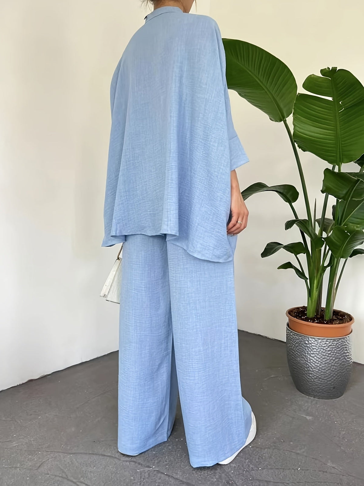 Women Blouse Set Wide Fit Relaxed Everyday 2 Piece | Noor
