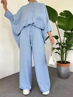 Women Blouse Set Wide Fit Relaxed Everyday 2 Piece | Noor