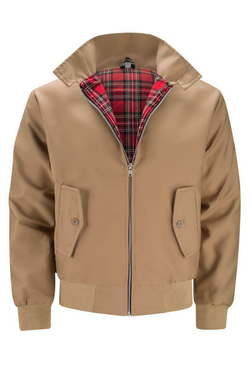 Men Bomber Jacket Harrington Zip Up