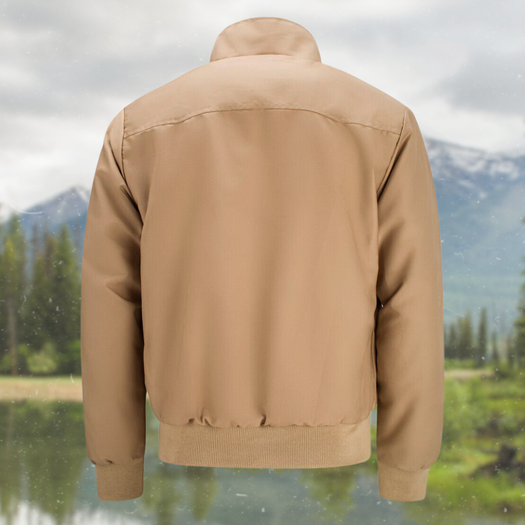 Men Bomber Jacket Harrington Zip Up