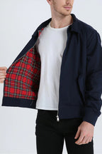 Men Bomber Jacket Harrington Zip Up