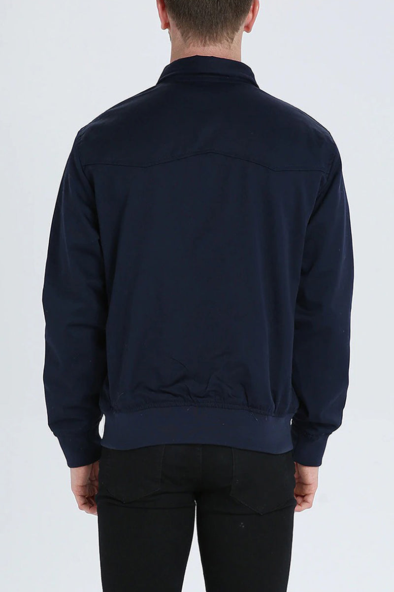 Men Bomber Jacket Harrington Zip Up