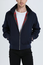 Men Bomber Jacket Harrington Zip Up