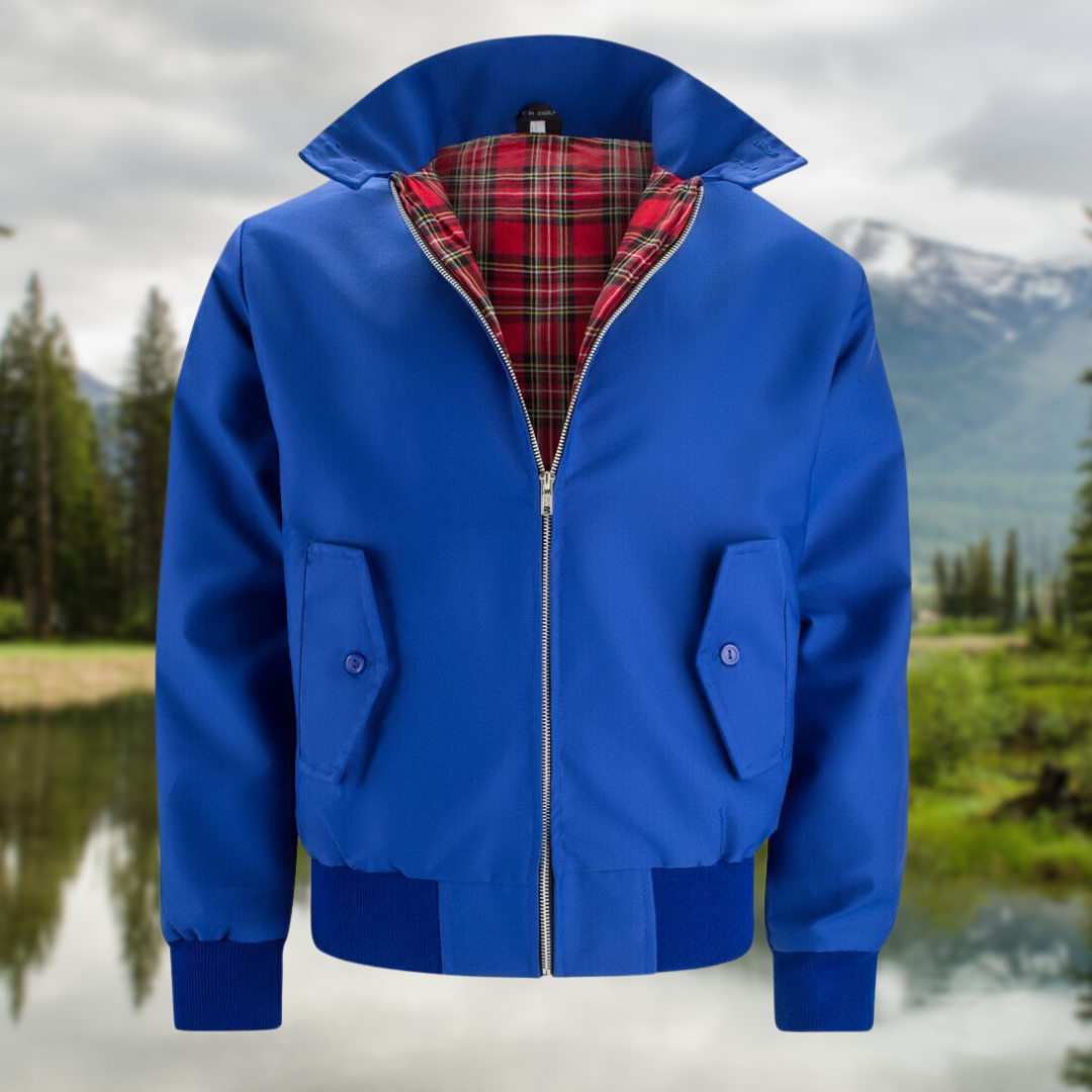 Men Bomber Jacket Harrington Zip Up