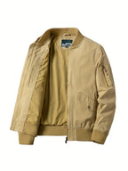 Men's Bomber Jacket | Lightweight, Windproof, Zip-Up | Odette