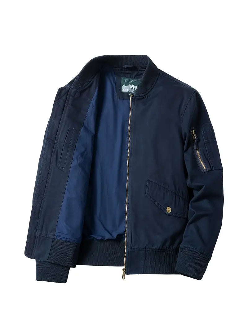 Men's Bomber Jacket | Lightweight, Windproof, Zip-Up | Odette