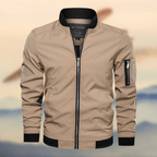 Men lightweight Harrington bomber jacket full zip casual fit