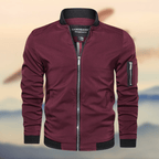 Men lightweight Harrington bomber jacket full zip casual fit