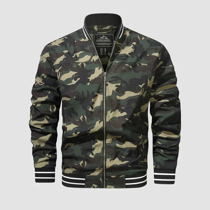 Clea | Men's Bomber Jacket | Lightweight Harrington, Zip-Up | Summer